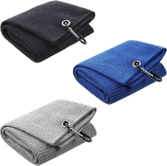 40 x 40cm Golf Towels for Golf Bags with Clip